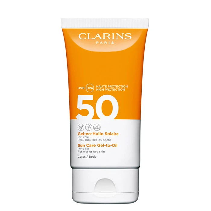 Clarins Gel-en-Huile Solaire Invisible SPF50 4 Clarins Gel-en-Huile Solaire Invisible SPF50 - Imagen 2