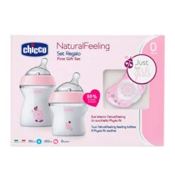 CHICCO Set Regalo NaturalFeeling Rosa