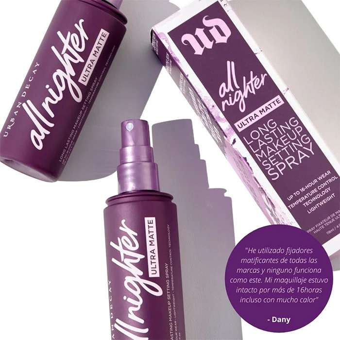 Urban Decay All Nighter Ultra Matte Setting Spray 6 Urban Decay All Nighter Ultra Matte Setting Spray - Imagen 4