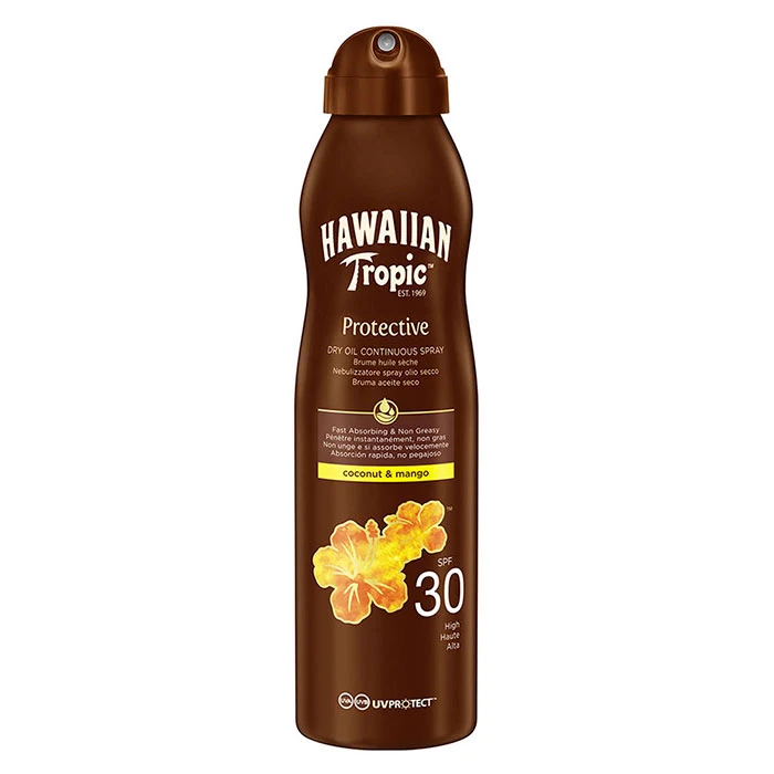 Hawaiian Tropic Protective Dry Oil Continuous Spray SPF30 4 Hawaiian Tropic Protective Dry Oil Continuous Spray SPF30 - Imagen 2